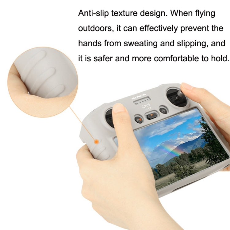Sunnylife For DJI RC Remote Control Silicone Protective Case, Style: With Hood (Gray), For Mini 3 Pro DJI RC Without Hood (Black), For DJI RC Without Hood (Gray) Sunnylife For DJI RC Remote Control Silicone Protective Case, Style: With Hood (Gray), For Mini 3 Pro DJI RC Without Hood (Black), For DJI RC Without Hood (Gray)